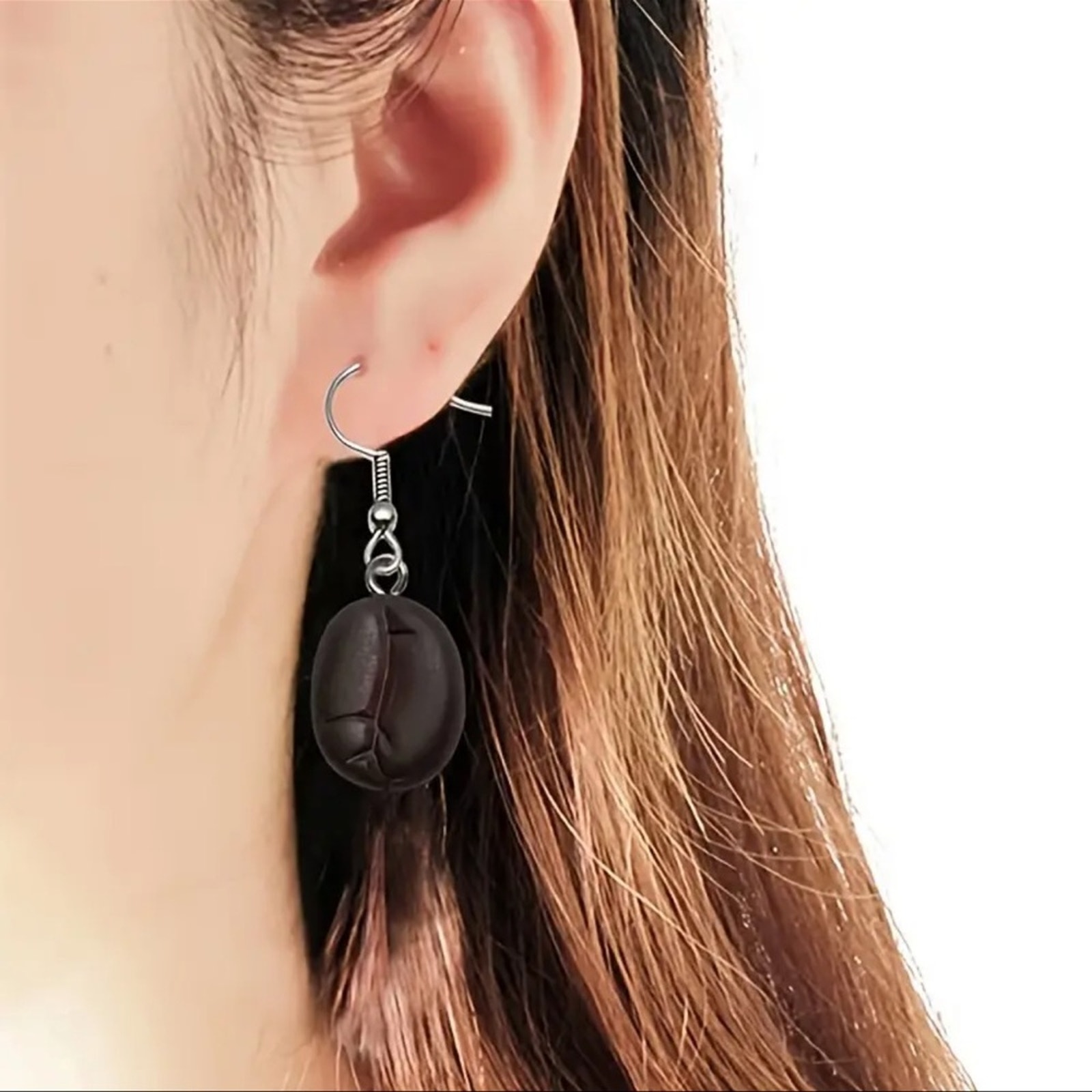 New Coffee Bean Novelty Drop Earrings 10$